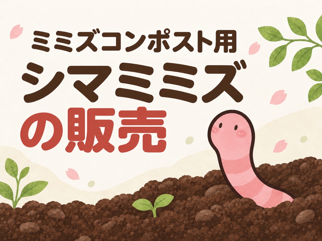 ミミズコンポスト用 シマミミズの販売